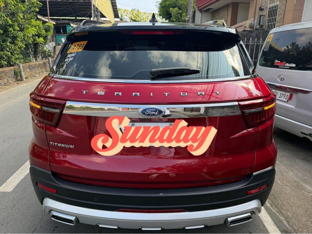 Ford Territory titanium Auto (Category: Used Cars) located in Manila. Submitted by aldous04 (Listing ID 1449881170, Image 1). Description: FOR SALE ❗️❗️ FORD TERRITORY TITANIUM 2021 Model ✅64k+ mileage ✅with panoramic sun/moonroof ✅automatic parking assist ✅cruise control ✅built in 360 degree camera ✅smooth gear shifting ✅ gas and go ✅newly change oil ✅ registered until june 2027 location SAN JOSE BATANGAS .
