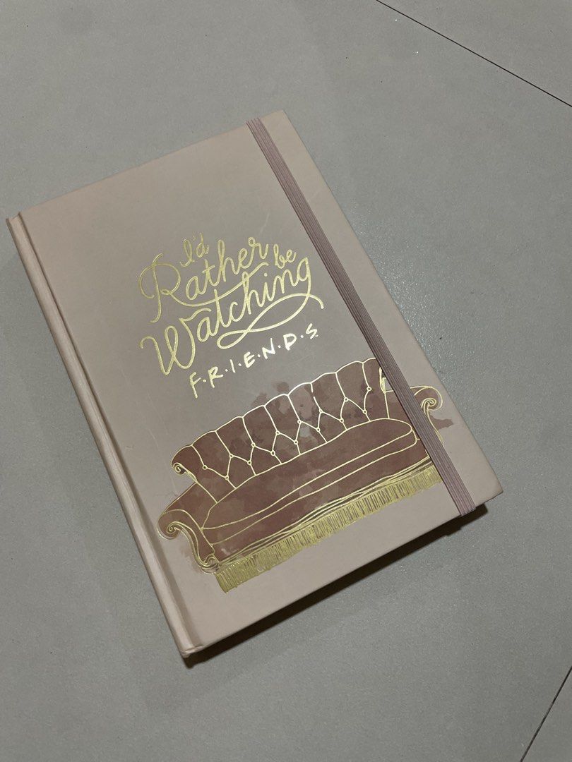 Friends Undated Planner A5 I'd Rather Be Watching (Category: Stationery & School Supplies) located in Taguig. Submitted by dropthatstuffph (Listing ID 1449891470, Image 2). Description: - Undated A5 Planner - National Book Store exclusive - 'Friends' theme with iconic couch and text - Elastic band closure - 'This Belongs To' page with Friends frame - Ideal gift for any Friends fan Original price is 259 Selling it for 195 only .