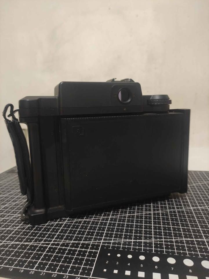 Fuji FP-1 Professional Instant Film Camera (Category: Cameras) located in Manila. Submitted by ken.zie (Listing ID 1449792015, Image 3). Description: Selling this rare Fuji FP-1 Professional camera for 12.5k! In good working condition with signs of use, clean lens and viewfinder; bellows are in good condition and no pinholes. Rangefinder patch still bright and visible, also accurate Manual shutter (Bulb - 1/500th) and aperture control (F64 - 5.6)