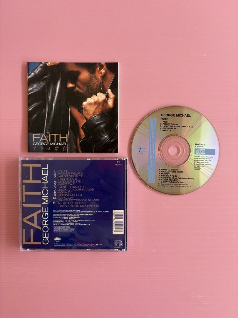George Michael Faith CD (Category: CDs & DVDs) located in Shah Alam. Submitted by waste_records (Listing ID 1449788433, Image 2). Description: CD / Inlay masih baik (VG+) Pos Asing COD - Amcorp Mall (Sabtu / Ahad).