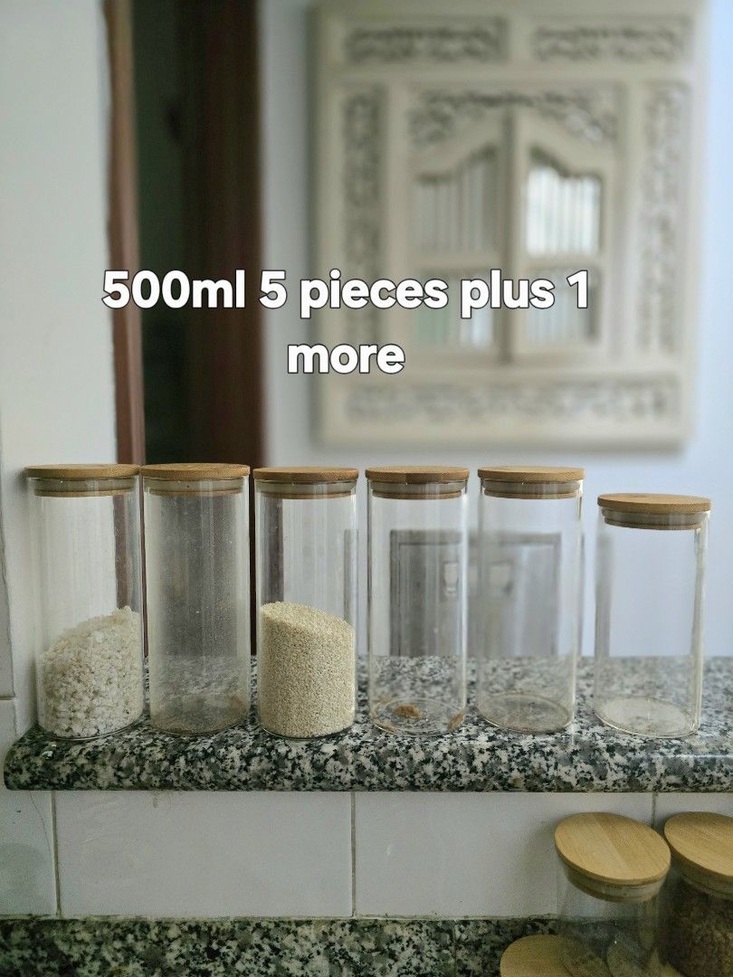 Glass Jars with Bamboo Lids - Various Sizes509932541817006083