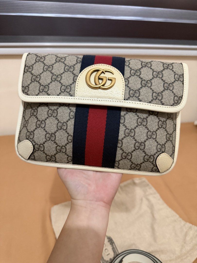Gucci belt bag (Category: Luxury Bags & Wallets) located in Manila. Submitted by nicolemdijamco (Listing ID 1449808804, Image 2). Description: I bought this in Paris last 2022. I didn't use this even once. Na stock lang sya.