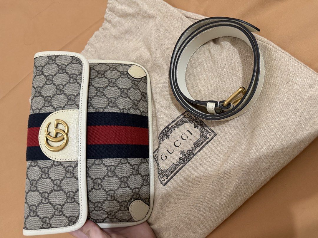 Gucci belt bag (Category: Luxury Bags & Wallets) located in Manila. Submitted by nicolemdijamco (Listing ID 1449808804, Image 1). Description: I bought this in Paris last 2022. I didn't use this even once. Na stock lang sya.