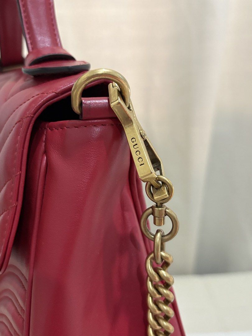GUCCI GG Marmont Top Handle (Category: Luxury Bags & Wallets) located in Bacolod City. Submitted by nineshop.bcd (Listing ID 1449923374, Image 3). Description: 💯Original With legitgrails certificate.