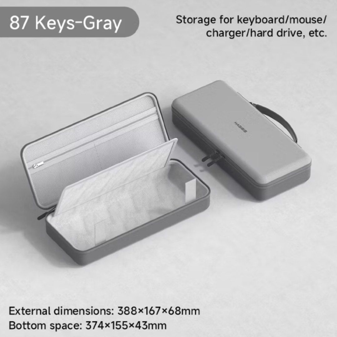 Hagibis Case for Keyboard (Category: Cases & Sleeves) located in Pasig City. Submitted by jdn.shop (Listing ID 1449826349, Image 1). Description: Used for 60% Keyboard for storage RFS Decluttering.