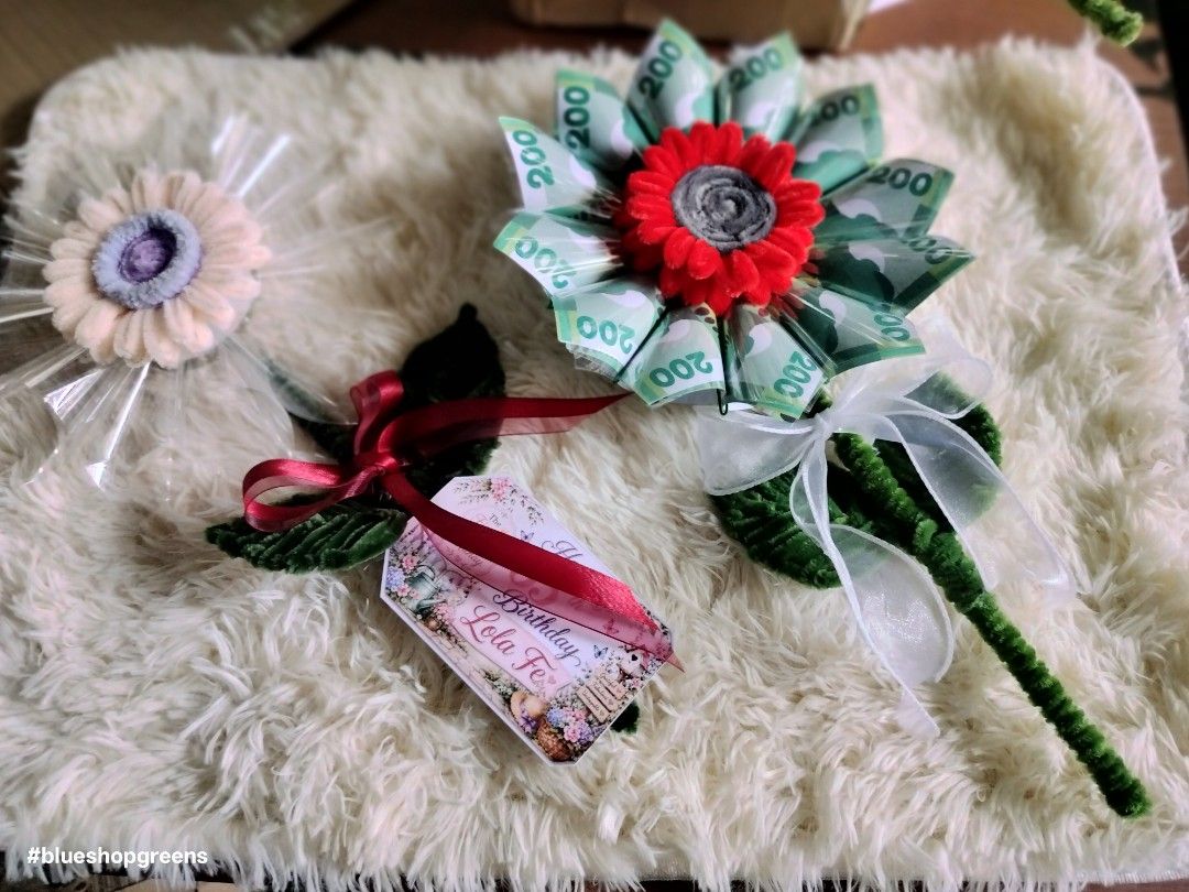 Handmade empty Money Flower Bouquets - Unique Gift Idea (Category: Flowers & Bouquets) located in Antipolo. Submitted by blueshopvintage (Listing ID 1449824691, Image 3). Description: - Beautiful handmade money flower bouquets. - Perfect for birthdays, anniversaries, and special occasions. - Each flower is carefully crafted to be inserted with real banknotes. - Available in various colors. - A unique and thoughtful gift that's sure to impress..