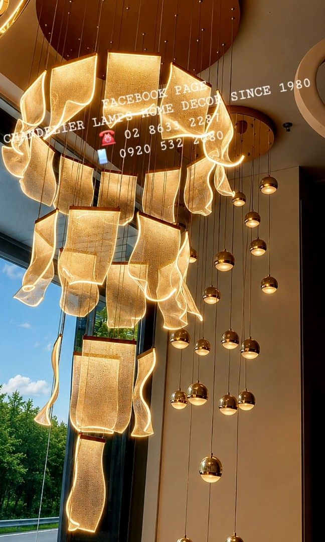 High ceiling modern lamp (Category: Lighting) located in Manila. Submitted by aranyailawan (Listing ID 1449832471, Image 1). Description: 🪬🧿 COLLECTING ORDERS🧿🪬 SAME DAY DELIVERY SHIPPING We're now open to serve you DESIGN ORDER NAME ADDRESS LANDMARK CELLPHONE NUMBER#ModernChandelier #Chandelier #CeilingLamps #Solar #lightingfixture #lightingdecor #lightingtrendz #minimalistchandeliers #Nordicchandelier #nordiclamps #InteriorDesign #ModernHom