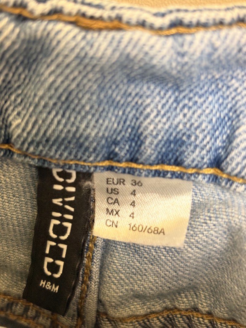 H&M Divided Light Wash Ripped Denim Jorts (Category: Shorts) located in Makati City. Submitted by rinadeclutters (Listing ID 1449805196, Image 3). Description: 💌 Please message before buying! - brand: H&M - colour: light wash - size: small - ripped details on the front - needs washing 💰 MOP: GCash or bank transfer 📦 Shipping fee will be shouldered by buyer.