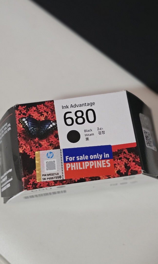‼️RUSH SELLING HP Original Ink Advantage (680) (Category: Printers, Scanners & Copiers) located in Pasay City. Submitted by marielirene (Listing ID 1449758885, Image 2). Description: *URGENT SELLING *BRAND NEW RFS: accidentally ordered this cartridge instead of the correct one for my printer. I only opened the outer plastic packaging, but the cartridge itself is completely unused and the protective tape is still intact (untouched). Received and p