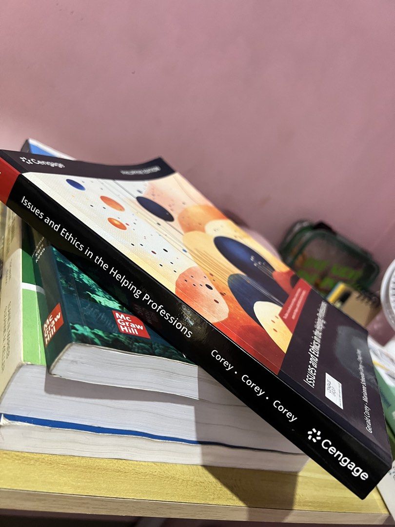 Issues and Ethics in the Helping Professions Philippine Edition Textbook (Category: Textbooks) located in Paranaque City. Submitted by dndjai (Listing ID 1449894484, Image 2). Description: 🔱 Title: Issues and Ethics in the Helping Professions textbook 🔱 Philippine Edition 🔱 Authors: Gerald Corey, Marianne Schneider Corey, and Cindy Corey 🔱 Publisher: Cengage 🔱 No highlights & annotations.