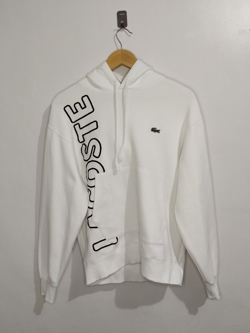 Lacoste Hoodie UNISEX (Category: Coats, Jackets and Outerwear) located in Bago City. Submitted by classic_picked_up (Listing ID 1449772644, Image 1). Description: excellent to new issue: stains need wash 20 by 24.5 embroid logo 9.5/10 color rate or better.