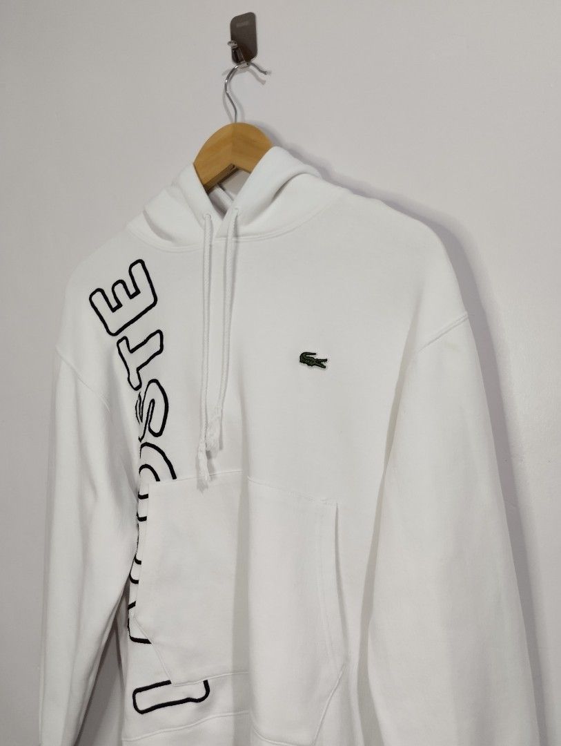 Lacoste Hoodie UNISEX (Category: Coats, Jackets and Outerwear) located in Bago City. Submitted by classic_picked_up (Listing ID 1449772644, Image 3). Description: excellent to new issue: stains need wash 20 by 24.5 embroid logo 9.5/10 color rate or better.