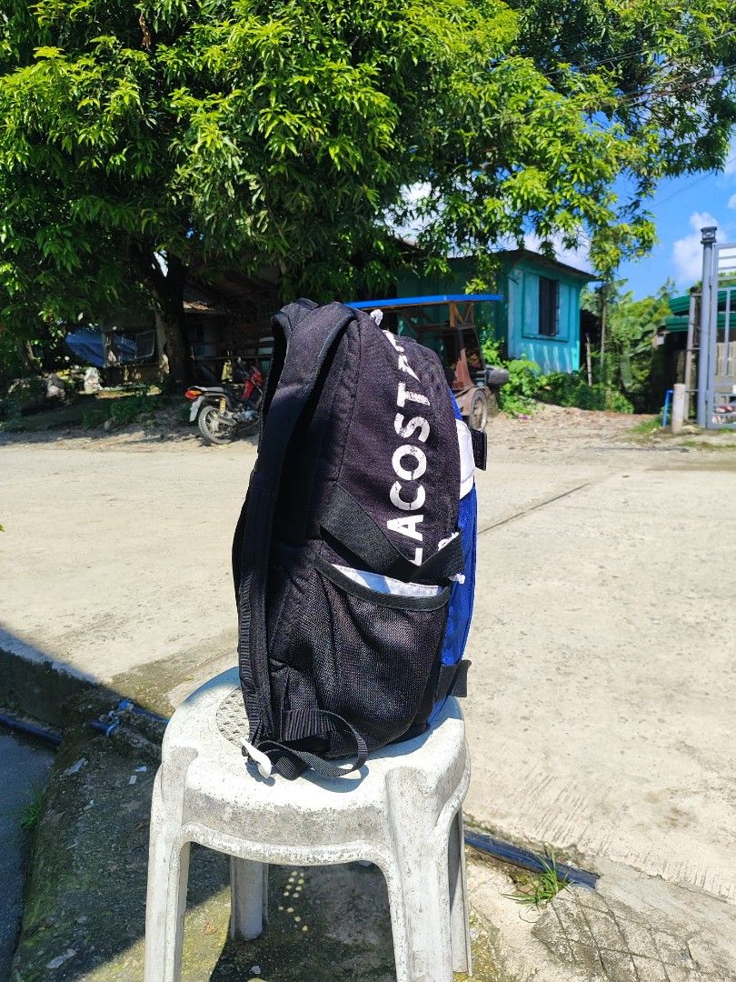 Lacoste Sport Backpack (Category: Backpacks) located in Bacolod City. Submitted by johnthrift (Listing ID 1449756124, Image 3). Description: 📷Lacoste Sport Backpack Baka may gusto Balik puhunan Issue print lang please see pictures Orig 10.5 W 18 L in Inches In very good condition Dm💌.