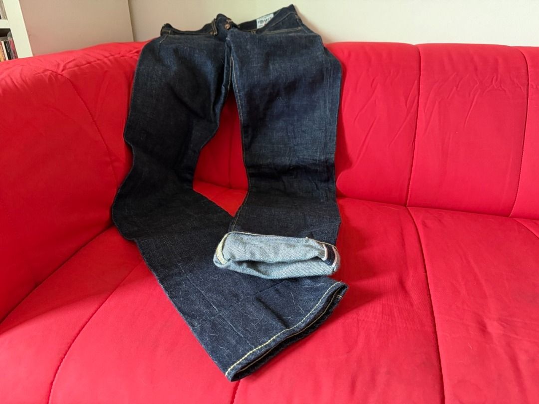 Leon Denim LD001XX Jeans (Category: Jeans) located in Pasig City. Submitted by founditatthegrove (Listing ID 1449870217, Image 3). Description: Leon Denim LD001XX Jeans in Slim Fit 14 oz. Leon Denim is a local, handmade, clothing brand that specializes in selvedge denim. This is a great piece made from Japanese selvedge denim that would last a lifetime and age beautifully the more it’s worn. The jeans are used. Size 28 waistline. Brand new these 