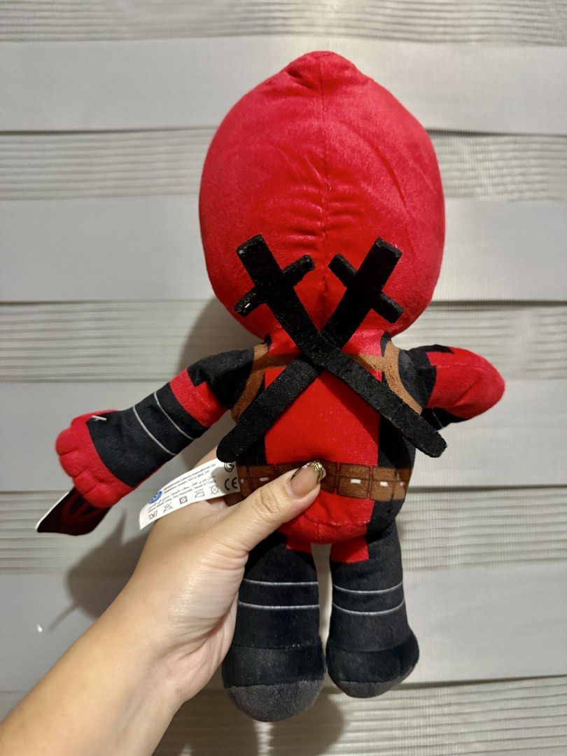 Marvel Deadpool plush (Brand New) (Category: Plushies & Soft Toys) located in Manila. Submitted by bcbg3217 (Listing ID 1449926608, Image 2). Description: ‼️PLEASE READ BEFORE BUYING‼️ Brand new condition with papertag No other inclusions Actual photos are posted No issues or flaws unless stated Please check the photos thoroughly before placing an order JnT regular or Lalamove COD for Metro Manila ⚠️BUY AT YOUR OWN RISK⚠️ Prices are still negotia