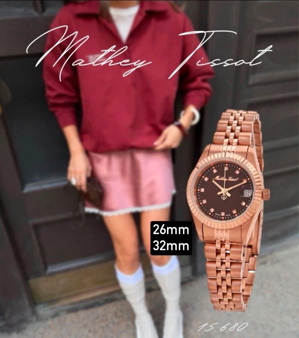 Mathey Tissot women (Category: Women's Watches) located in Toledo. Submitted by sissyoriginalstuff (Listing ID 1449820596, Image 2). Description: PREORDER❗kz ₱9,900 only Eta.AUGUST-SEPTEMBER 50% DP REQUIRED NO CANCELLATION DM now!.