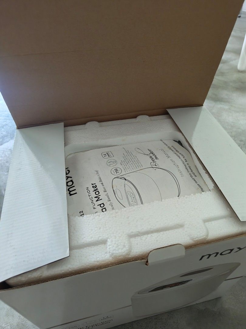 Mayer Multi-Function Bread Maker (Category: Breadmakers) located in Singapore. Submitted by lambretar (Listing ID 1449772304, Image 2). Description: - Mayer multi-function bread maker - Used one or twice - Ideal for making delicious homemade bread.