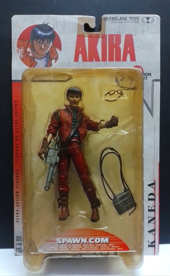 McFarlane Akira Kaneda Action Figure (Category: Toys & Games) located in Cheras. Submitted by kenchodiorama-10918 (Listing ID 1449904199, Image 1). Description: - McFarlane Toys Kaneda action figure from Akira -Includes accessories like glasses and a bag -A must-have for any Akira enthusiast.