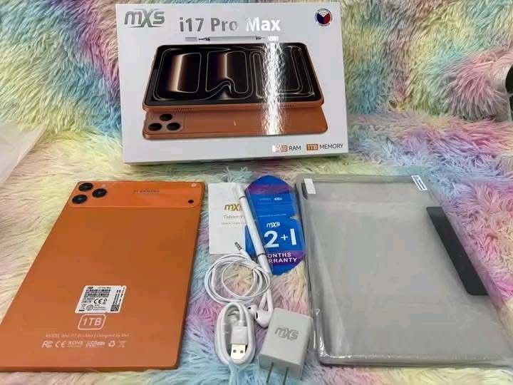 🔥MXS - TABLET I17 Pro Max 🔥 (Category: Android) located in Binan City. Submitted by zealwolf.00c058 (Listing ID 1449872658, Image 2). Description: 🔥MXS - TABLET I17 Pro Max 🔥 ✨free cover case, charger,earphone,stylus pen,sim ejector ✨pwede ML , ROBLOX , Call of Duty, GCASH, TIKTOK , FB , MESSENGER , YOUTUBE , NETFLIX , CANVA and online school applications . ✨With simcard slot and Memory card slot ✨4-5 hours battery life but still depends sa p