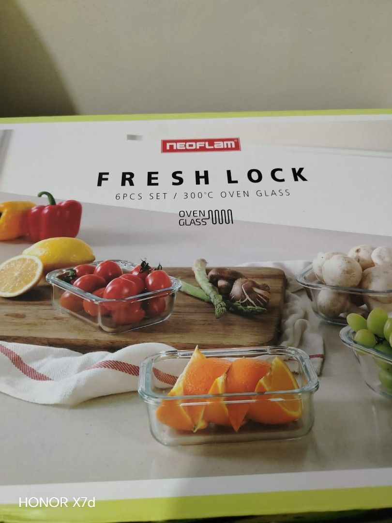Neoflam glass lock set brandnew (Category: Food Organization & Storage) located in Baguio. Submitted by noona_faith (Listing ID 1449837666, Image 2). Description: Brandnew item from Korea Neoflam brand glass food keeper set ✅ microwave Safe ✅ freezer safe ✅ open safe perfect for Gift, personal collection useful at aesthetic 😁 Organizer na pangmatagalan, legit quality 💯💯💯 Limited stocks available.