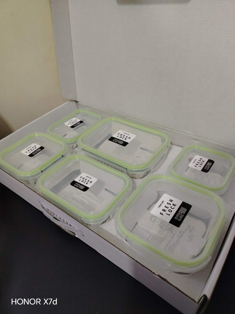 Neoflam glass lock set brandnew (Category: Food Organization & Storage) located in Baguio. Submitted by noona_faith (Listing ID 1449837666, Image 3). Description: Brandnew item from Korea Neoflam brand glass food keeper set ✅ microwave Safe ✅ freezer safe ✅ open safe perfect for Gift, personal collection useful at aesthetic 😁 Organizer na pangmatagalan, legit quality 💯💯💯 Limited stocks available.