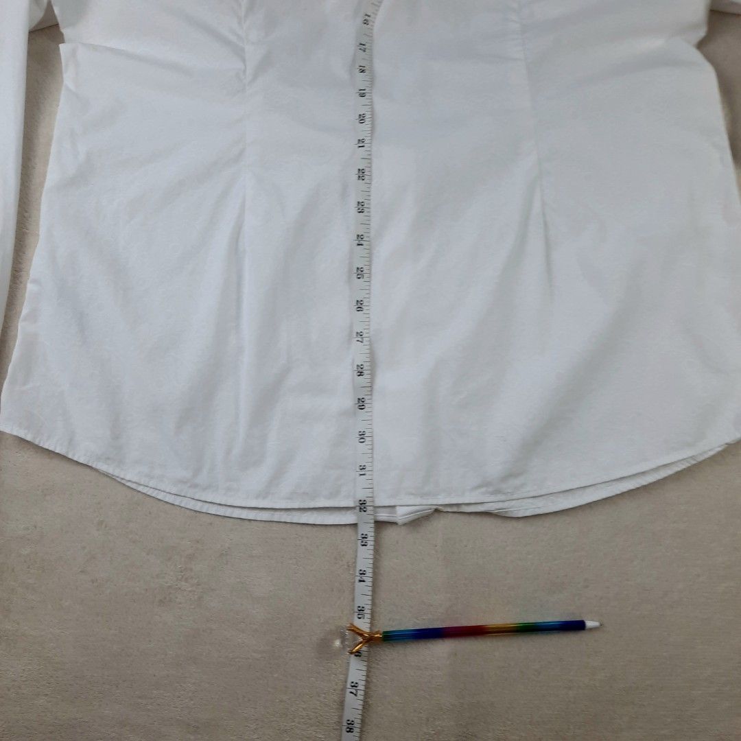 Next paisley design longsleeves (white) (preloved) (Category: Formal Shirts) located in Santa Rosa. Submitted by bhelprelovedcloset (Listing ID 1449750363, Image 3). Description: see pictures for details) ✅️ No cancellation after payment ⏩️Strictly no return no exchange of item ✅washed and steamed Preloved items may have minimal signs of usage, minor and washable stains. ✅color may vary due to lighting DISCLAIMER: we are selling preloved goods. A