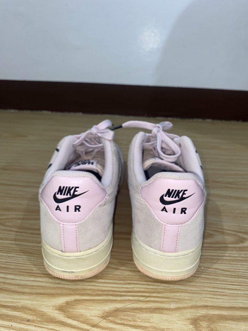Nike Air Force 1 Low Pink Smiley Face Suede (Category: Sneakers) located in Manila. Submitted by dropndrip (Listing ID 1449926106, Image 3). Description: - Pink suede Nike Air Force 1s "HAVE A NIKE DAY" - Excellent Condition - Pink Foam colorway -Authentic ; Not thrifted -10/10.