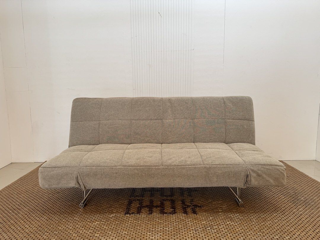 Nitori Sofabed (Category: Sofas) located in Quezon City. Submitted by matetdevis13 (Listing ID 1449784785, Image 1). Description: NITORI Fabric Sofa Bed Price: 10,900 L72 x W22/44 x H33.5/15.5 In good condition Code JMD59-D10.