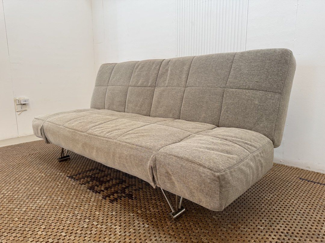 Nitori Sofabed (Category: Sofas) located in Quezon City. Submitted by matetdevis13 (Listing ID 1449784785, Image 3). Description: NITORI Fabric Sofa Bed Price: 10,900 L72 x W22/44 x H33.5/15.5 In good condition Code JMD59-D10.