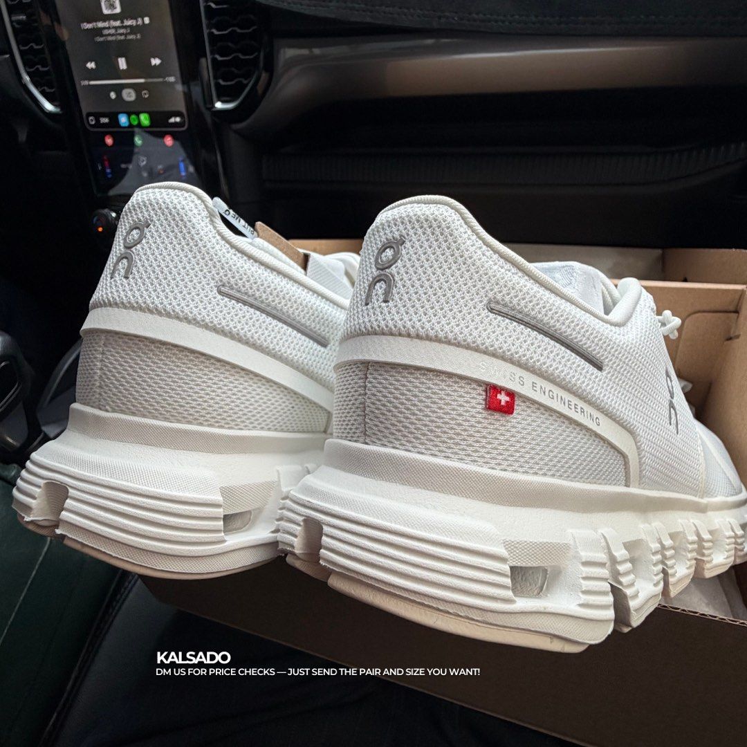 On Cloud 6 all white (Category: Sneakers) located in Marikina City. Submitted by kalsado.ph (Listing ID 1449841206, Image 3). Description: Brand new Legit Dm for other size / colorway Marikina meetups.