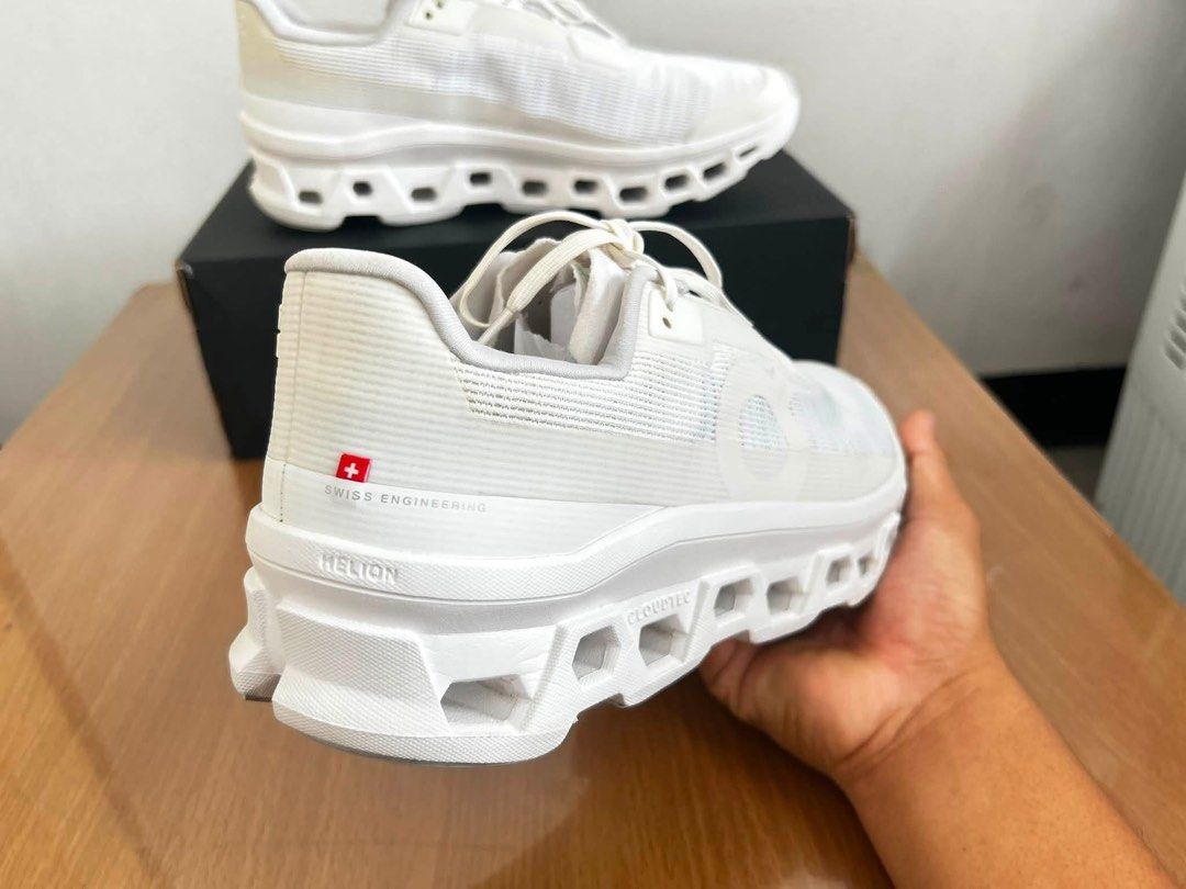 On CloudMonster Void (Category: Sneakers) located in Ayer Itam. Submitted by nerdboyresell (Listing ID 1449911652, Image 3). Description: Size: US11/45/29 Condition:9/10 Colour: White White With box Price exclude postage .