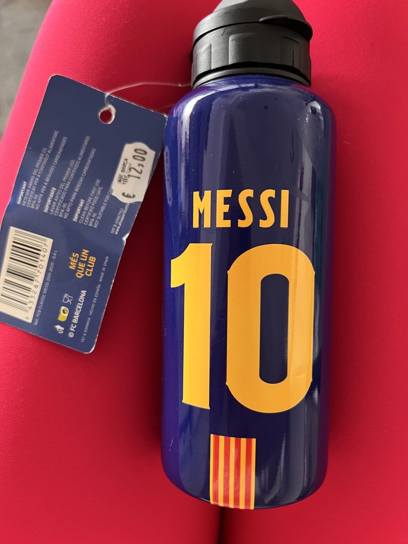Original Barcelona Tumbler (Category: Everything Else Others) located in Makati City. Submitted by aljacinto (Listing ID 1449758834, Image 1). Description: Show your support for a football legend with this authentic FC Barcelona merchandise. Featuring Lionel Messi’s iconic number 10, this sleek blue water bottle is a must-have for any true Blaugrana fan. Authentic Merch: Official FC Barcelona product, complete with the original club tag. Iconic D