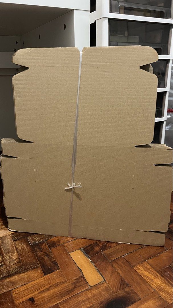 Packaging - T mailer Box Brown Kraft Corrugated Mailer Box (Category: Looking For) located in Taytay. Submitted by the_seconds_shop (Listing ID 1160364076, Image 2). Description: Size (cm) : T5 (30x21x5) Brand new, 22pcs.