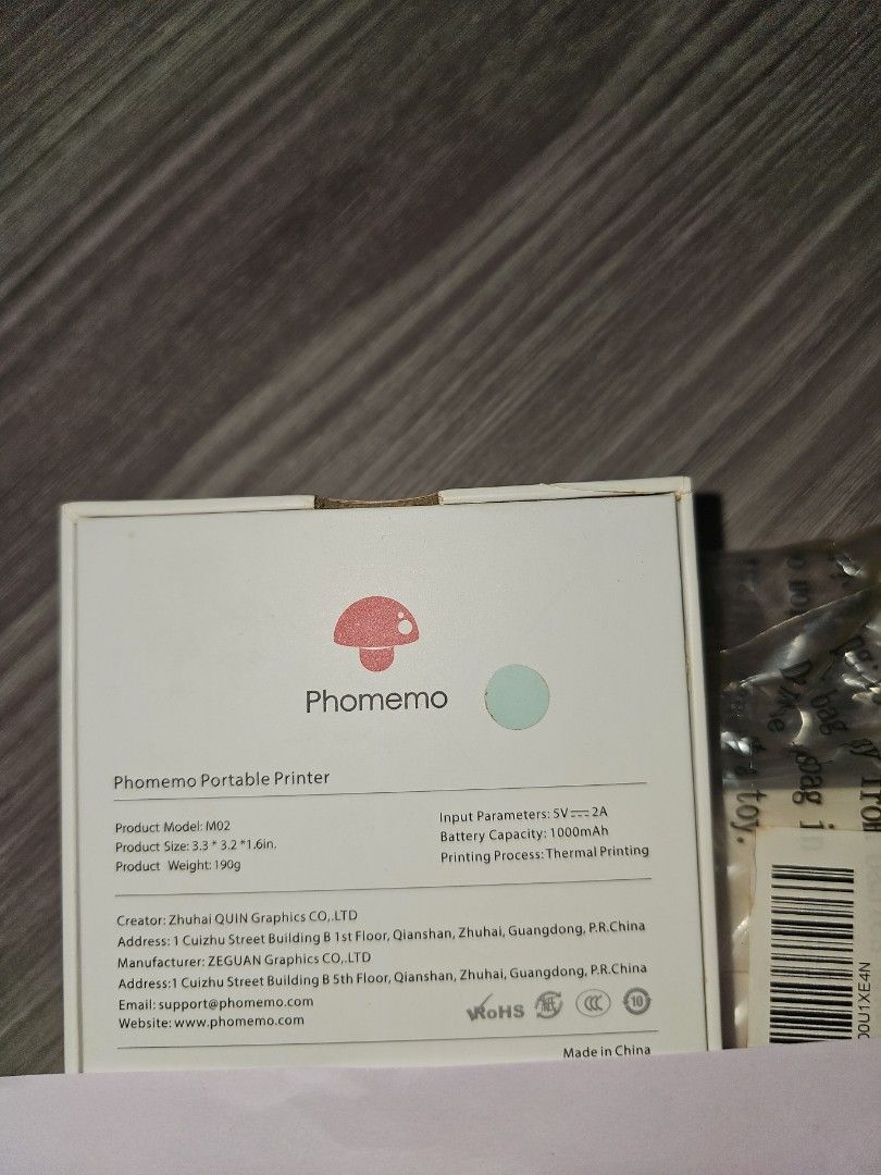 Phomemo Portable Printer M02 with Refill510199765056235521