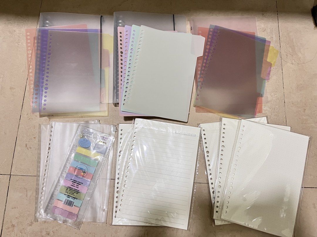 Planner Accessories, Notebooks, and Folders Bundle (Category: Stationery & School Supplies) located in San Pablo. Submitted by el.aryll (Listing ID 1449896388, Image 2). Description: dm for the prices .