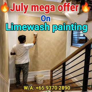 🔥Plastering Service/🔥painting Service/Limewash Painting/Momento painting/Design wall/Feature Wall/PU epoxy Paint/Epoxy Floor Paint/Varnish Polish/Dismantle & Disposal Service/Grouting Service/Hacking Service/Oil Paint Service/Cement Screeding/Self-Leveling/House Painting/Home Painting  Collection item 2