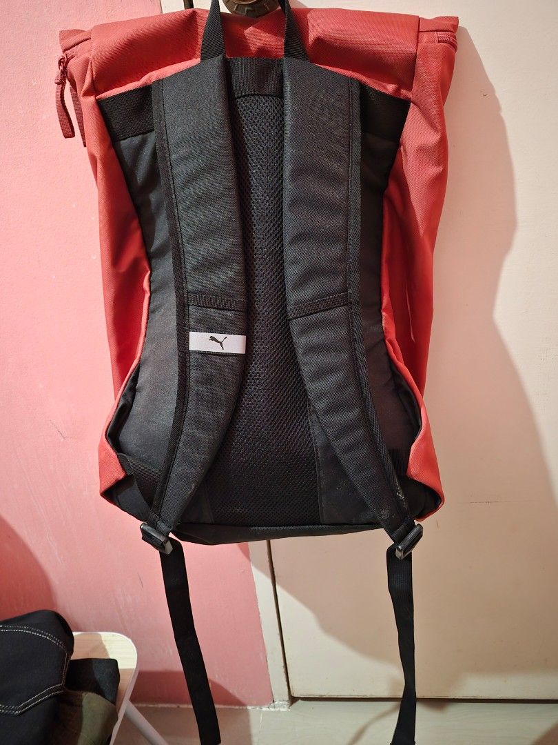 Puma Backpack 30L (Category: Backpacks) located in Bulacan. Submitted by mrk_mdl (Listing ID 1449937327, Image 2). Description: - Red Puma backpack - with laptop compartment - Front zip pocket - Padded straps for comfort - For school, work or travel - Condition is good as new.