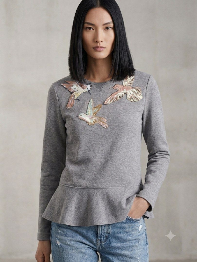 RED BY VALENTINO EMBROIDERED SWEATER (Category: Others Tops) located in Pasig City. Submitted by vetementsdemanila (Listing ID 1449862372, Image 1). Description: RED BY VALENTINO EMBROIDERED SWEATER New without tags Size: SMALL Bust: 36 inches Length: 24 inches P1950 PLUS SHIPPING .