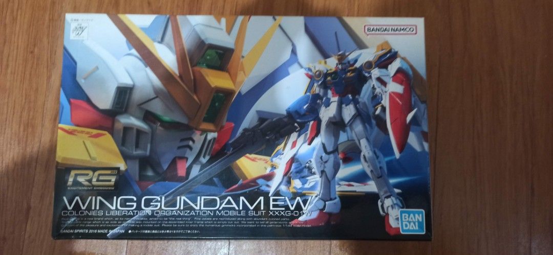 RG Wing Gundam EW Bandai Model Kit (Category: Gundam & Model Kits) located in Manila. Submitted by ziuelle (Listing ID 1449770790, Image 1). Description: - Brand New RG Wing Gundam EW Model Kit - All runners still sealed in original plastic - Includes decal sheet - Ideal for Gundam enthusiasts and collectors.