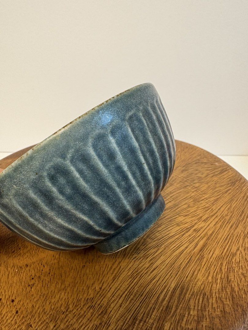 Ribbed Denim Blue Rice Bowl (Category: Other Kitchenware & Tableware) located in Imus. Submitted by tableforfive (Listing ID 1449751701, Image 2). Description: Stoneware 4.5 x 2.5 inches ₱ 299 / pc stock : 4 pcs .