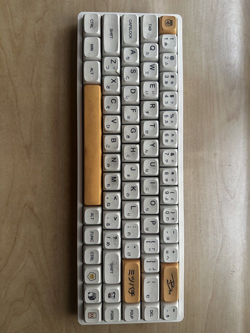 Royal Kludge R65 (Category: Computer Keyboard) located in Manila. Submitted by zooweee (Listing ID 1449762137, Image 1). Description: ‼️ "F" key is not working so please take note! - Ideal for both typing and gaming - Brown switches - Japaense keycaps are NOT included, currently cleaning the original keycaps! 🤍 - Has 4 extra brown switches - Comes w/ box and og cord price is still negotiable due to the "F" key not working 🤍.