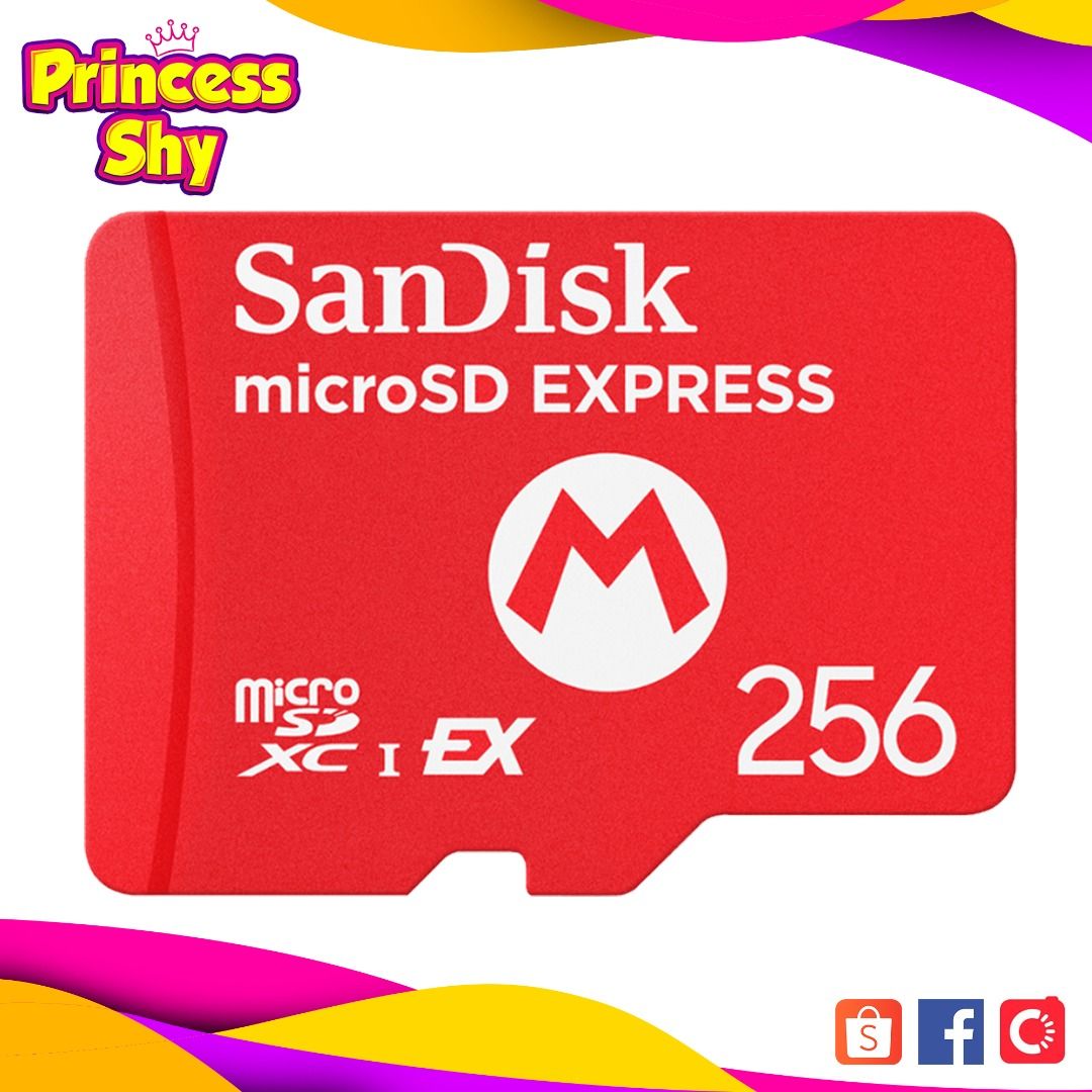 SanDisk 256GB microSD Express Memory Card for Nintendo Switch 2 (Category: Memory & SD Cards) located in San Juan City. Submitted by princessshyph (Listing ID 1447543425, Image 1). Description: 🎮 SanDisk 256GB microSD Express Memory Card for Nintendo Switch 2 Expand your console's storage with the SanDisk 256GB microSD Express Memory Card, built for the Nintendo Switch 2. Enjoy next-generation storage performance with microSD Express technology,