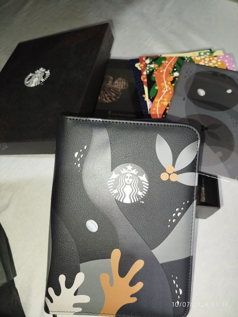 Starbucks 2024 Planner Set with Accessories (Category: Stationery & School Supplies) located in Quezon City. Submitted by chadrison (Listing ID 1449917324, Image 3). Description: - Starbucks 2024 Planner Set - Includes: Planner, decorative stickers, and other inserts - Features a premium textured cover - Comes in its original, complete packaging - Ideal for organizing your 2024 schedule and goals.