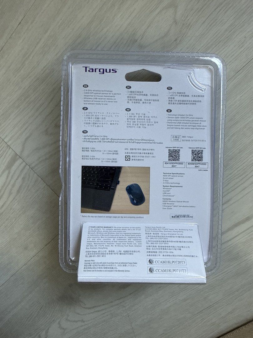 Targus W600 Wireless Optical Mouse509851432313825281