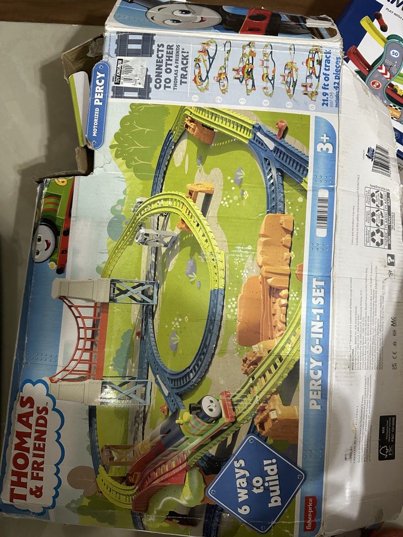 Thomas & Friends Motorized Percy 6-in-1 Train Set, Hobbies & Toys, Toys