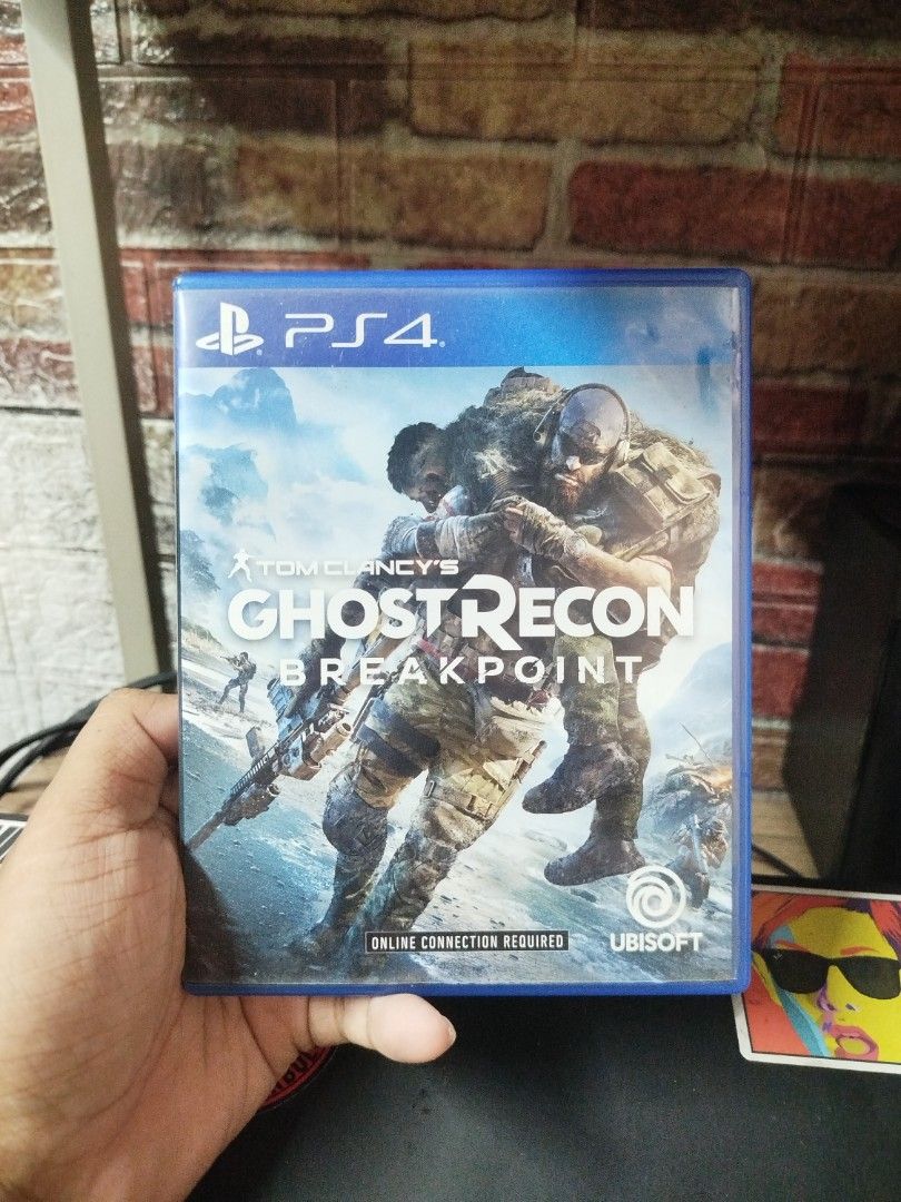 Tom Clancy's Ghost Recon Breakpoint PS4 Game (Category: PlayStation) located in Binan City. Submitted by pumpkiiin02 (Listing ID 1449814740, Image 1). Description: - Tom Clancy's Ghost Recon Breakpoint for PS4 - Online connection required to play - Includes the Sacred Land Pack - Case also looks good - Ready for your next adventure.