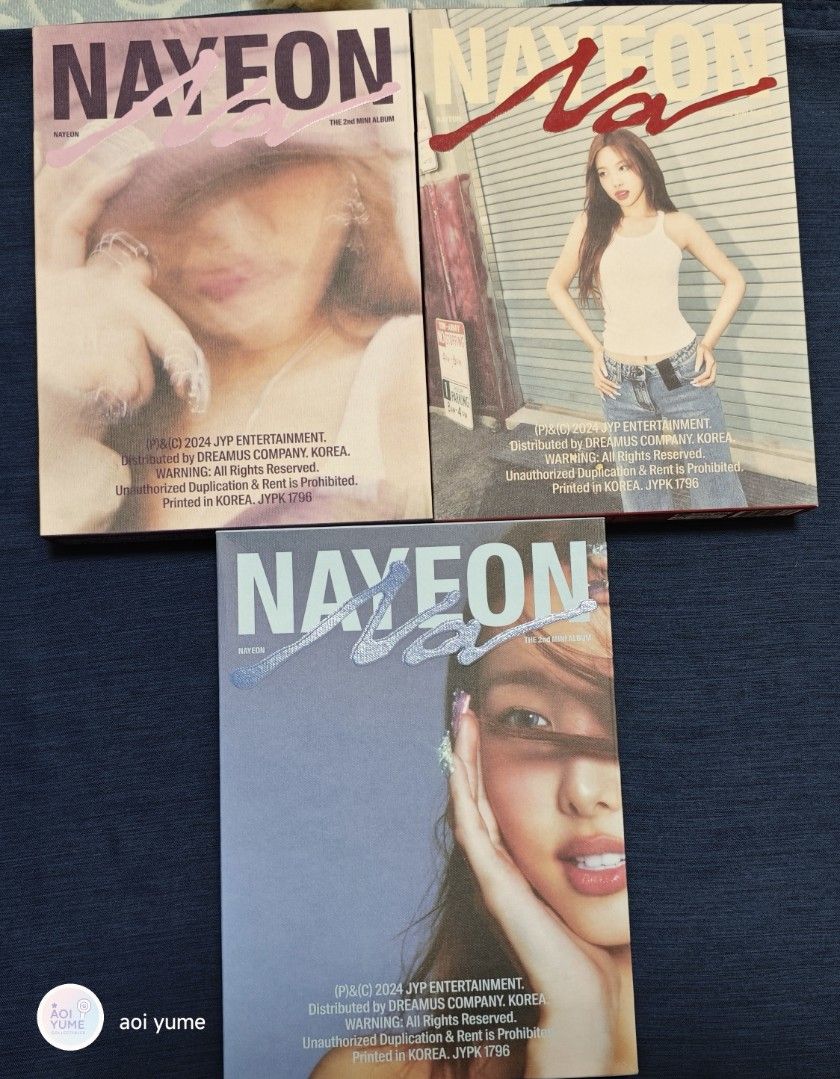 TWICE Nayeon NA Album (Category: K-Wave Merchandise) located in Dasmarinas. Submitted by aoiyume29 (Listing ID 1449894491, Image 1). Description: -Negotiable- -shapi c/o- -gcash payment- -PM me to know the available stock- -price depends on the version- -X Sensi- 🙅‍♀️NO UNBOXING VIDEO, NO REFUND🙅‍♀️ .
