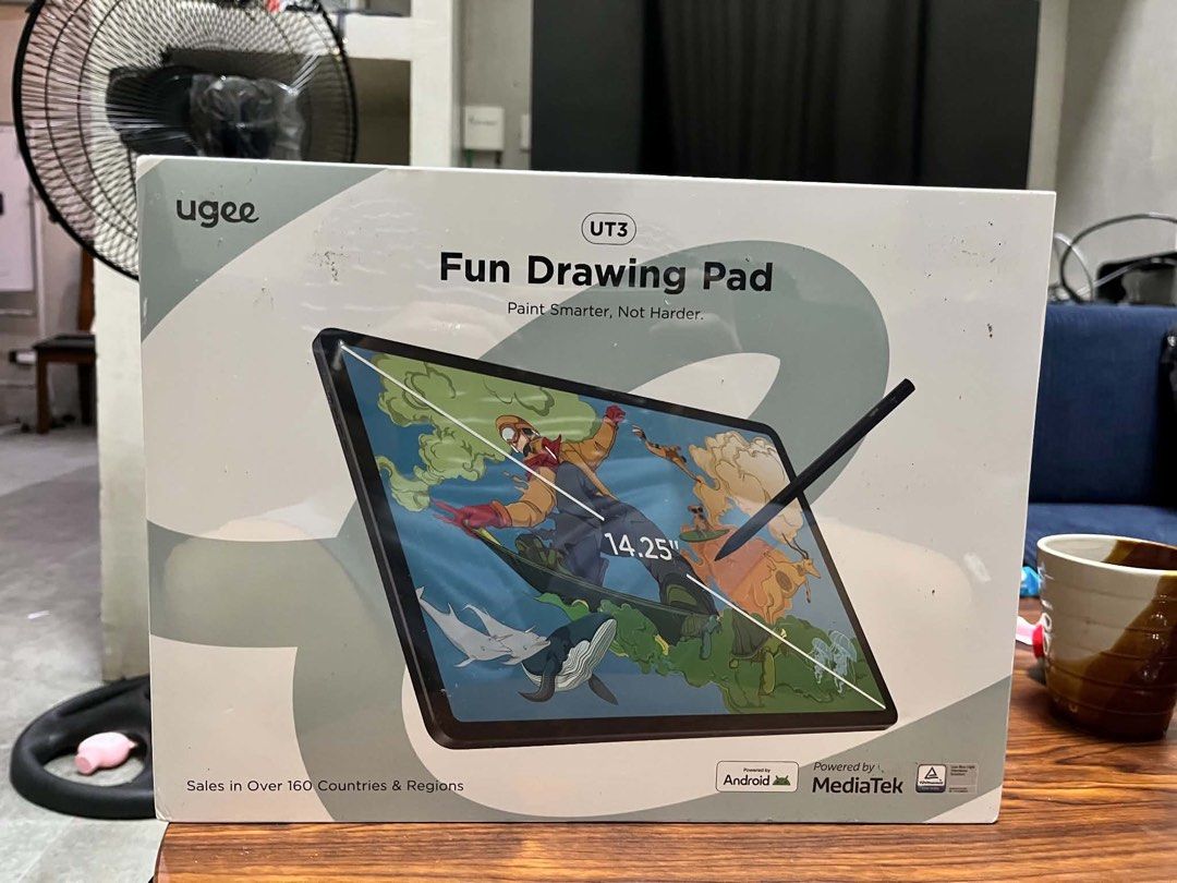 UGEE Trio Pad UT3 Standalone Drawing Pad (Category: Android) located in San Fernando. Submitted by minheex (Listing ID 1449923894, Image 1). Description: HELPING A FRIEND! FOR SALE: UGEE Trio Pad UT3 Standalone Drawing Pad • Standalone tablet (no PC/laptop required) • 14.25” 2.4K NanoMatte paper-like display • Android 14 • 8GB RAM + 256GB Storage • MediaTek Helio G99 Processor • Includes stylus with 4,096 pressure levels and tilt support • 10,000