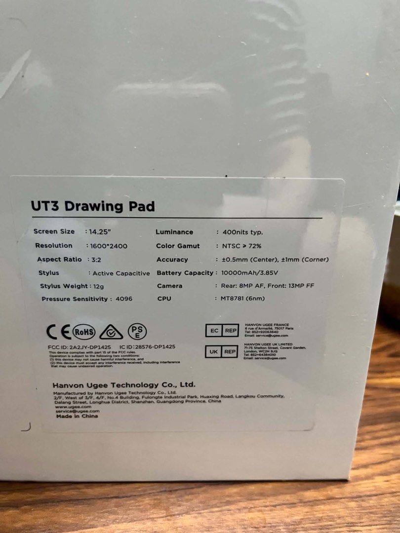 UGEE Trio Pad UT3 Standalone Drawing Pad (Category: Android) located in San Fernando. Submitted by minheex (Listing ID 1449923894, Image 2). Description: HELPING A FRIEND! FOR SALE: UGEE Trio Pad UT3 Standalone Drawing Pad • Standalone tablet (no PC/laptop required) • 14.25” 2.4K NanoMatte paper-like display • Android 14 • 8GB RAM + 256GB Storage • MediaTek Helio G99 Processor • Includes stylus with 4,096 pressure levels and tilt support • 10,000
