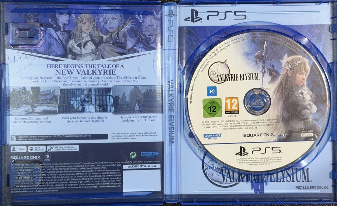Valkyrie Elysium PS5 Game (Category: PlayStation) located in Quezon City. Submitted by mruizv (Listing ID 1449863963, Image 3). Description: Valkyrie Elysium for PlayStation 5. Includes game disc and case..